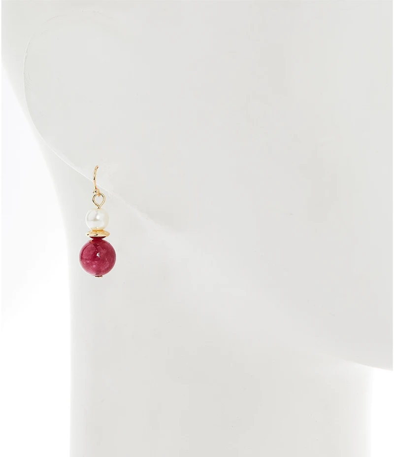 Dillard's Pearl and Bead Drop Earrings