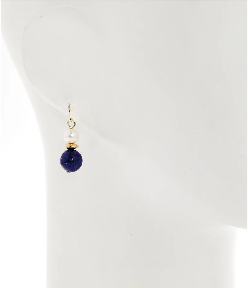 Dillard's Pearl and Bead Drop Earrings