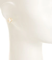 Dillard's Pearl Knot Metal Drop Earrings
