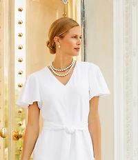 Dillard's Pearl Knot Metal Drop Earrings