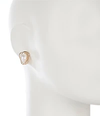 Dillard's Pearl Orbital Stud Earrings