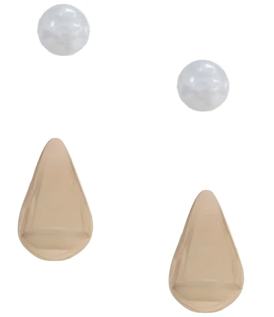 Dillard's Pearl Stud And Hoop Earring Set