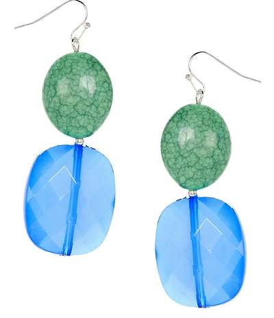 Dillard's Pebble Beach Beaded Resort Statement Earrings