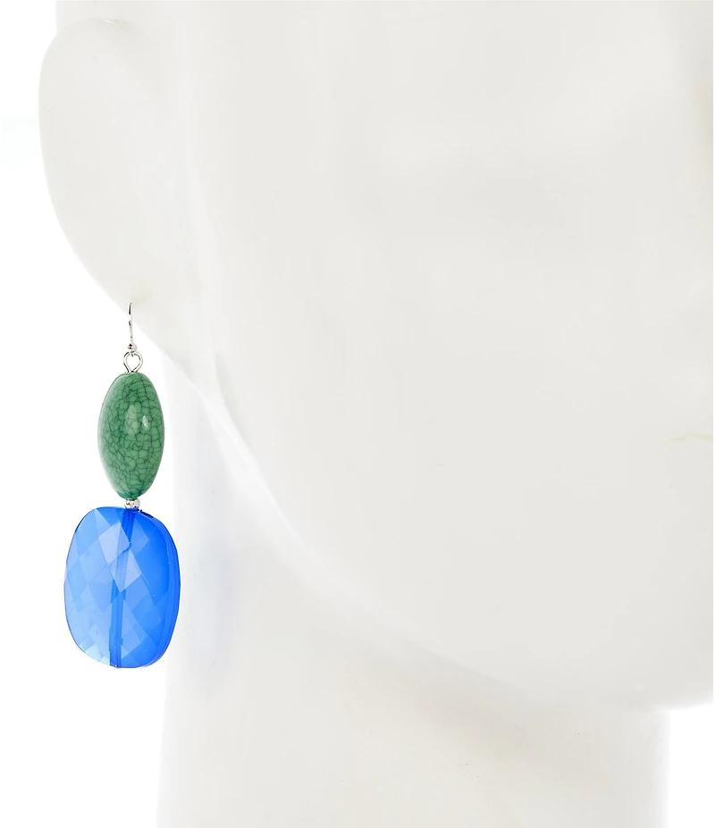Dillard's Pebble Beach Beaded Resort Statement Earrings