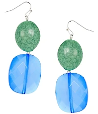 Dillard's Pebble Beach Beaded Resort Statement Earrings