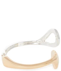 Dillard's Polished & Open Metal Teardrop Bypass Hinge Bracelet
