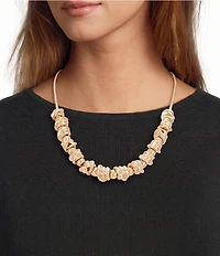Dillard's Polished Metal Knot Frontal Short Necklace
