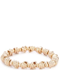 Dillard's Polished Metal Knot Stretch Bracelet