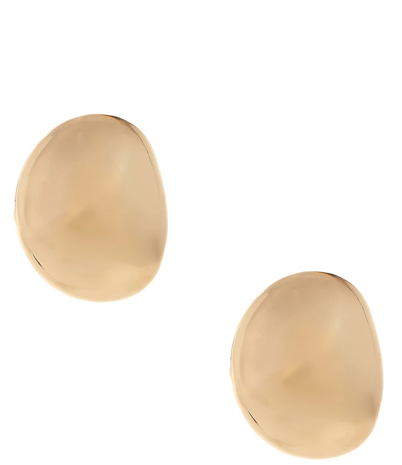 Dillard's Polished Metal Oval Stud Earrings