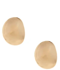 Dillard's Polished Metal Oval Stud Earrings