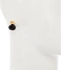 Dillard's Polished Metal Resin Beaded Drop Earrings