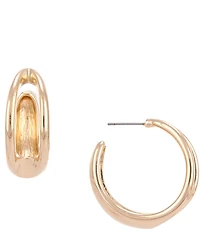 Dillard's Polished Open Metal Hoop Earrings
