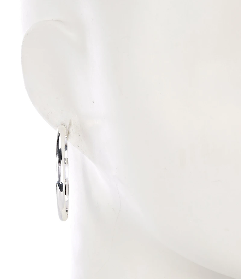 Dillard's Polished Wire Hoop Earrings