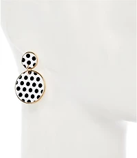 Dillard's Polka Dot Double Drop Earrings