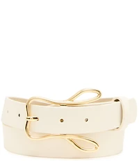 Dillard's Rabbit Buckle Textured Belt
