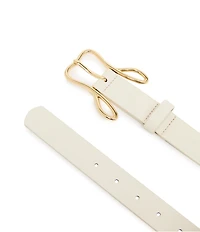 Dillard's Rabbit Buckle Textured Belt