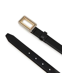 Dillard's Rectangle Buckle Textured Belt