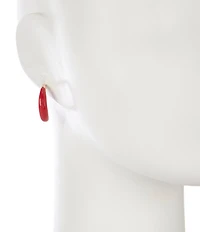 Dillard's Resin Hoop Earrings