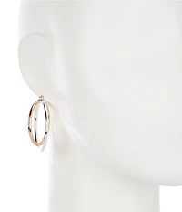 Dillard's Round Wire Crisscross Hoop Earrings