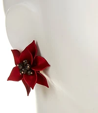 Dillard's Scarlet Flowers Large Statement Drop Earrings