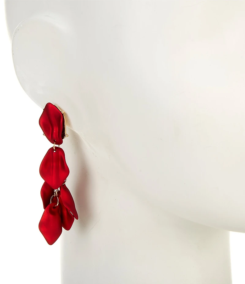 Dillard's Scarlet Petals Cascade Linear Earrings