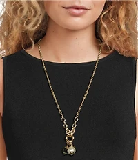 Dillard's Shaky Beads Long Pendant Necklace