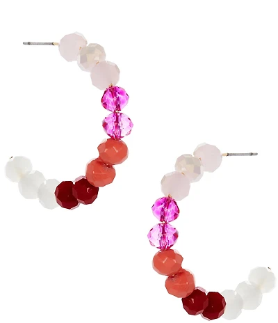 Dillard's Siena Beads Hoop Earrings