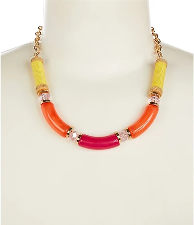 Dillard's Sienna Tubular Beaded Collar Necklace