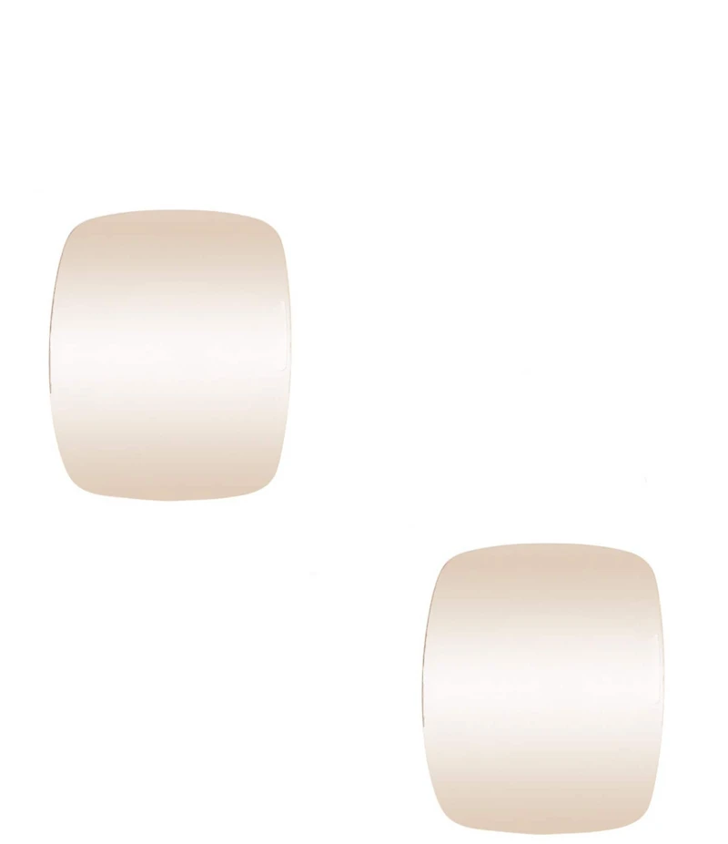 Dillard's Square Metal Sculptural Clip-On Earrings