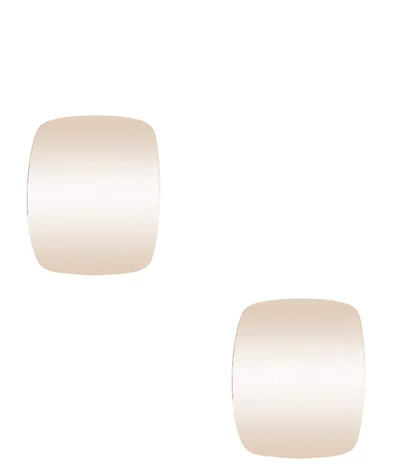 Dillard's Square Metal Sculptural Clip-On Earrings