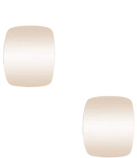 Dillard's Square Metal Sculptural Clip-On Earrings