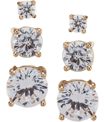 Dillard's Tailored Faux-Crystal Sensitive Earring Set