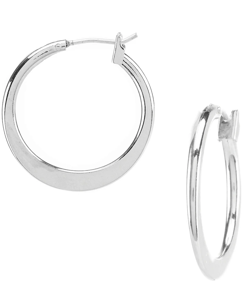 Dillard's Tailored Graduated Hoop Sensitive Earrings