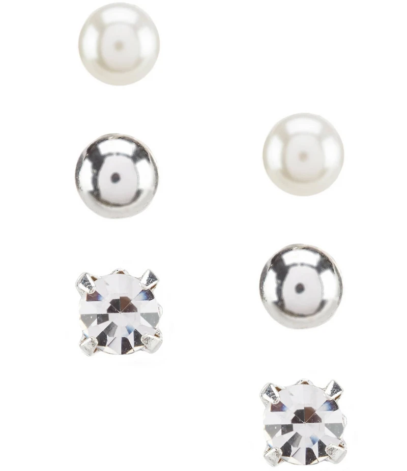 Dillard's Tailored Trio Stud Sensitive Earring Set