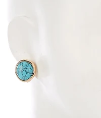 Dillard's Turquoise Clip Stud Earrings