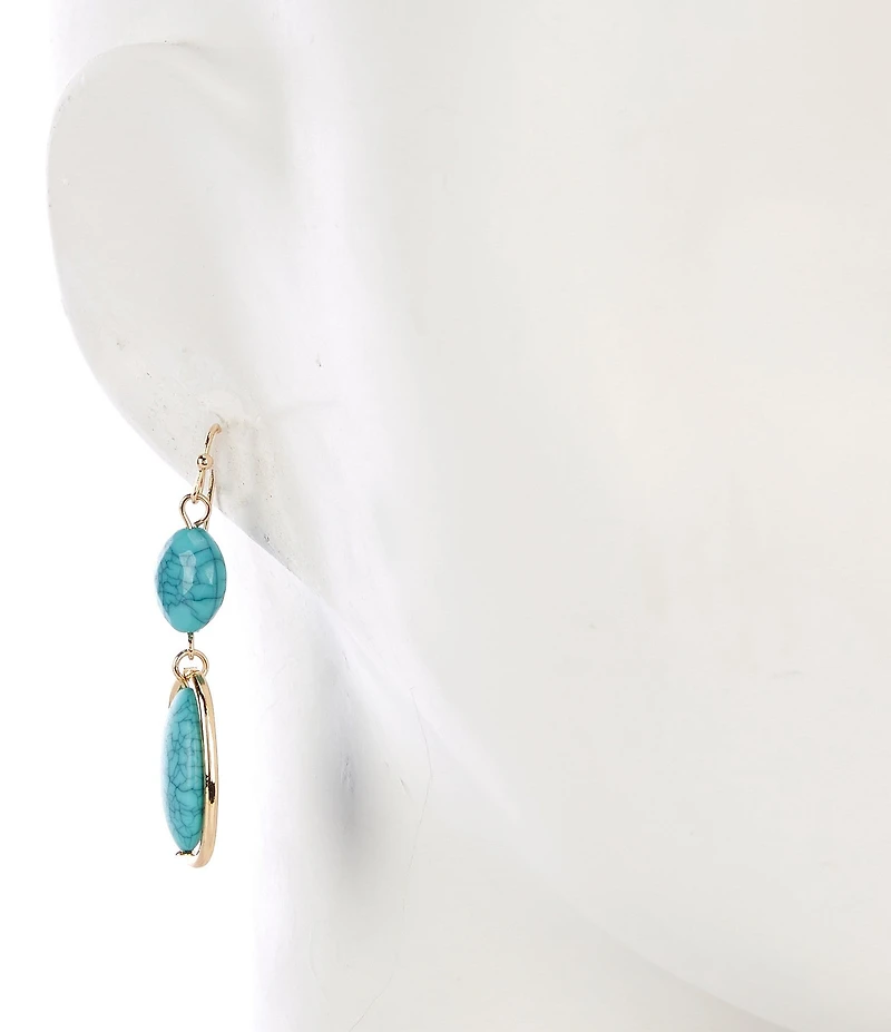 Dillard's Turquoise Linear Earrings