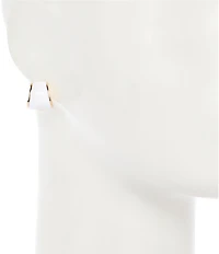 Dillard's Epoxy Wide Metal Clip-On Earrings