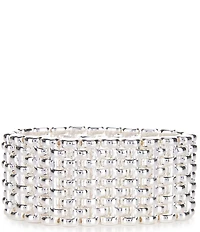 Dillard's Wide Watch Chain Stretch Bracelet