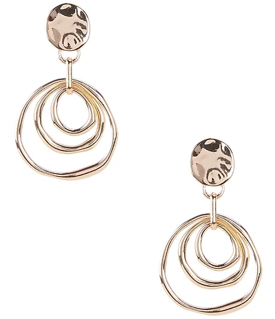 Dillard's Wobbly Metal Stud Orbital Ring Orbital Drop Earrings