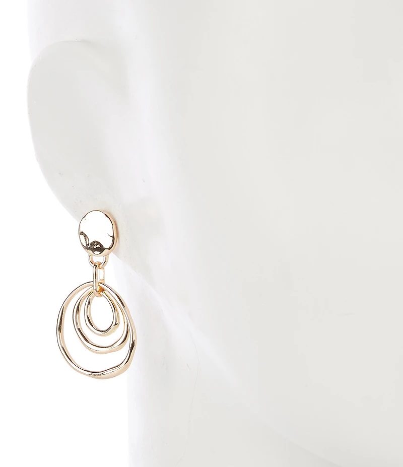 Dillard's Wobbly Metal Stud Orbital Ring Orbital Drop Earrings