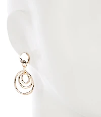 Dillard's Wobbly Metal Stud Orbital Ring Orbital Drop Earrings