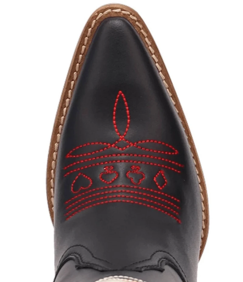 Dingo Ace Of Spades Leather Embroidered Tall Western Boots