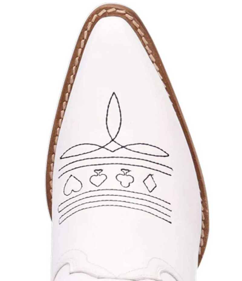Dingo Ace Of Spades Leather Embroidered Tall Western Boots