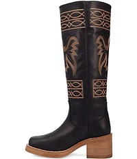 Dingo Avalon Leather Bird Stitch Tall Boots