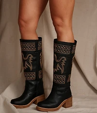 Dingo Avalon Leather Bird Stitch Tall Boots