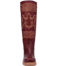 Dingo Avalon Leather Bird Stitch Tall Boots