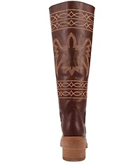 Dingo Avalon Leather Bird Stitch Tall Boots