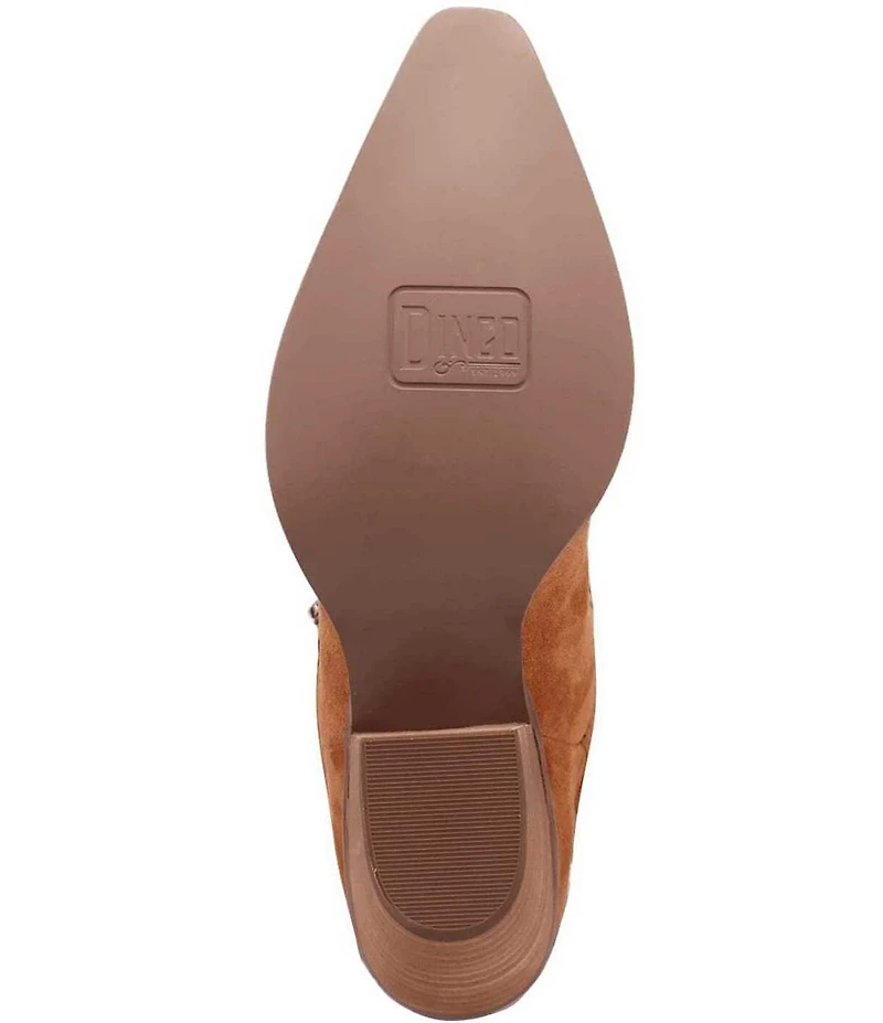 Dingo Buck Wild Suede and Leather Belted Hardware Shaft Tall Western Boots