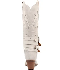 Dingo Buck Wild Suede and Leather Belted Hardware Shaft Tall Western Boots