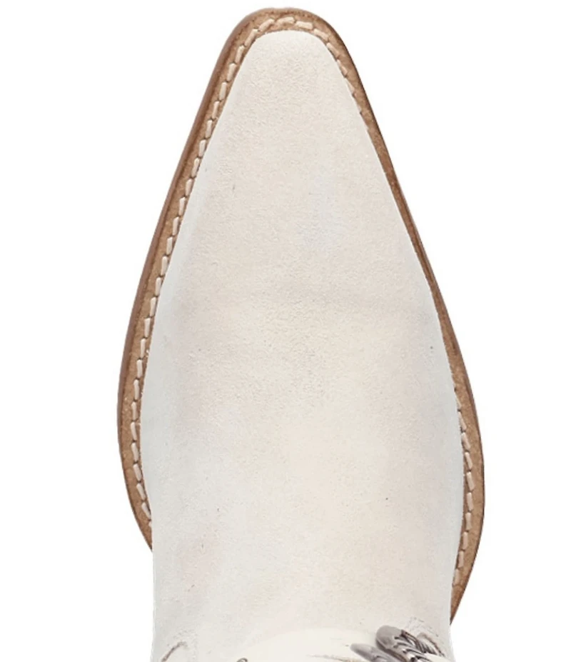 Dingo Buck Wild Suede and Leather Belted Hardware Shaft Tall Western Boots